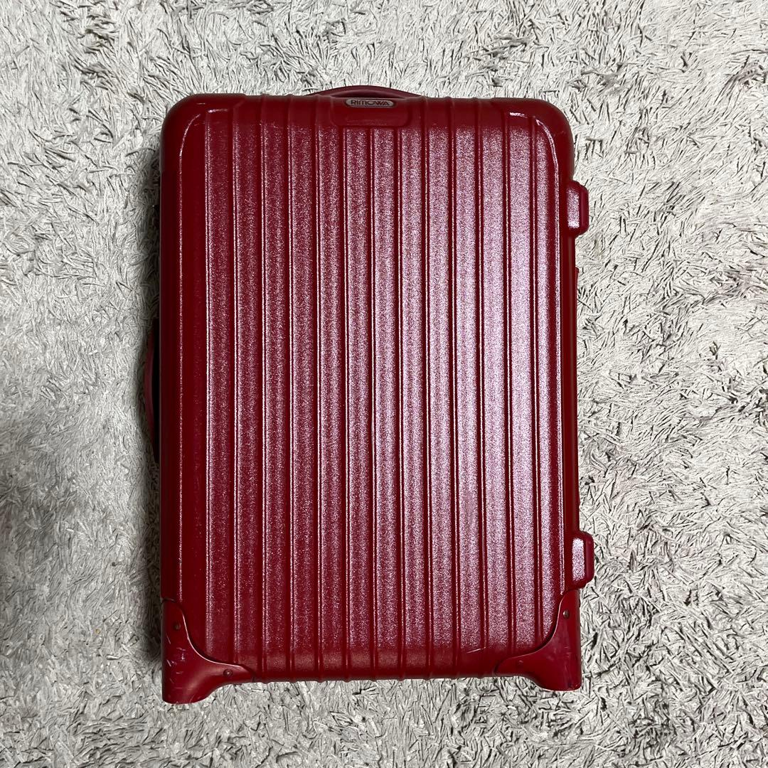 値下 RIMOWA リモワ 機内持込 RED 赤 2輪 廃盤 静音 タイヤ 32