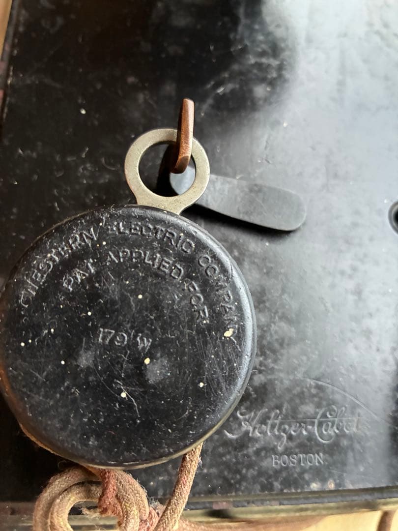 アンティーク　壁掛け式　電話機　室内電話　ベル　木製　呼び鈴　Bell　アメリカ