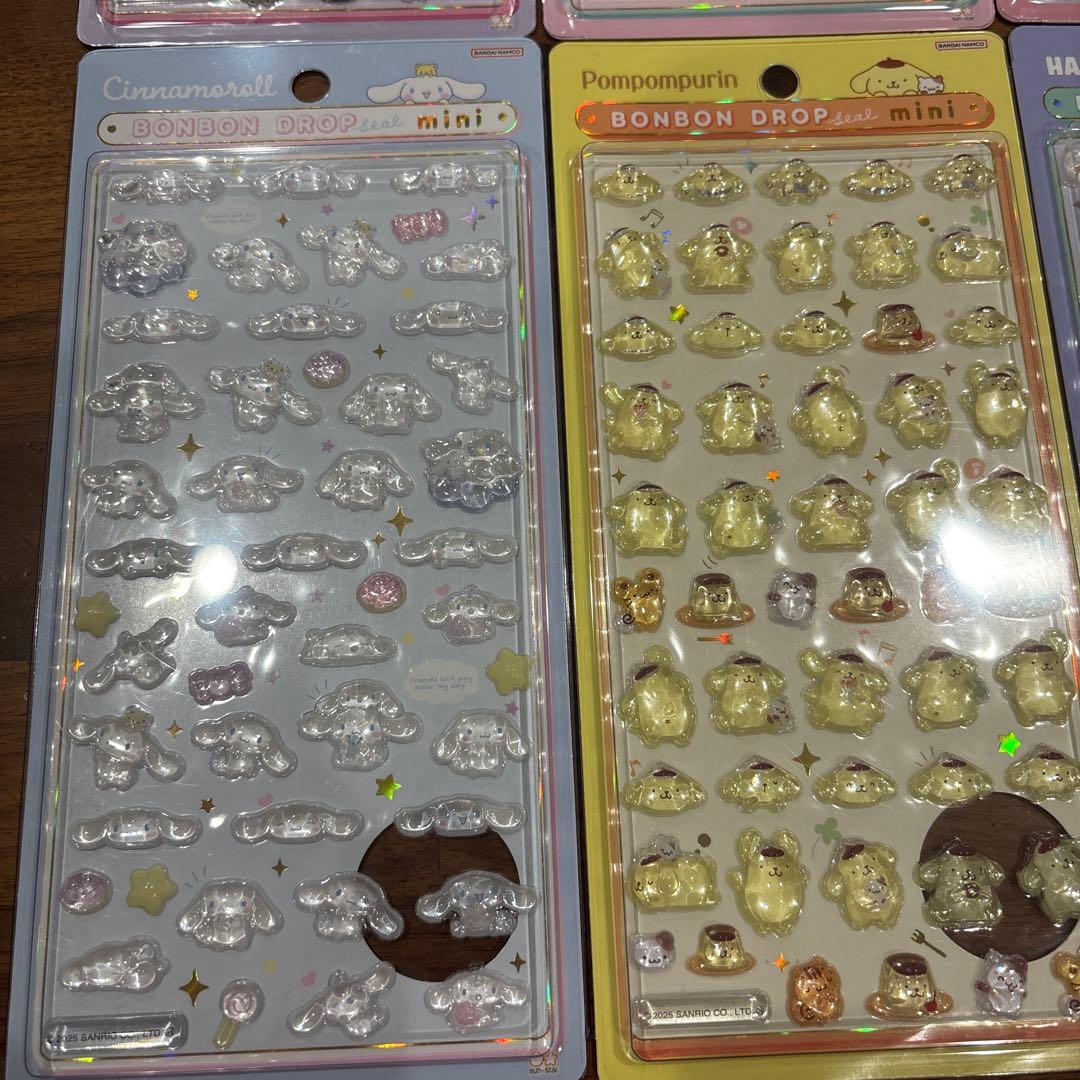 【正規品】サンリオ ボンボンドロップシールミニ コンプリートセット