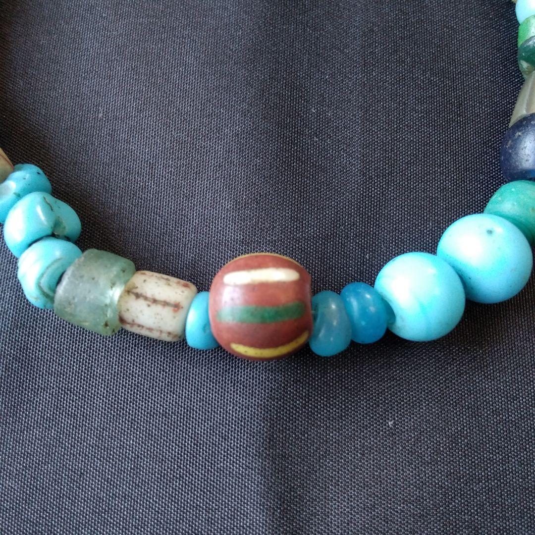 古代ガラスネックレス　ガラスネックレス　ネックレス　古代ガラス　NO 1