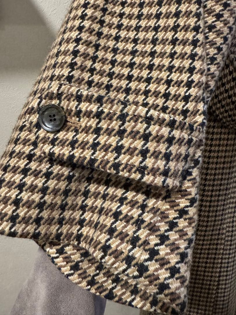 L'ESSAGE チェック柄オーバーサイズコート