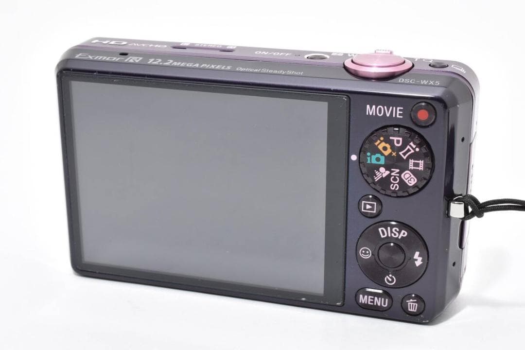 美品 ソニー SONY Cyber-shot DSC-WX5 パープル A309