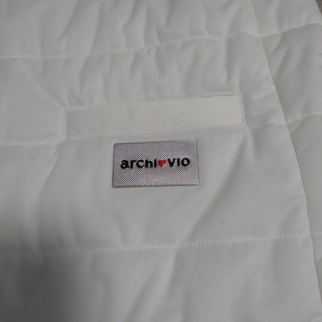 archivio フード付きダウンベスト 38 ホワイト