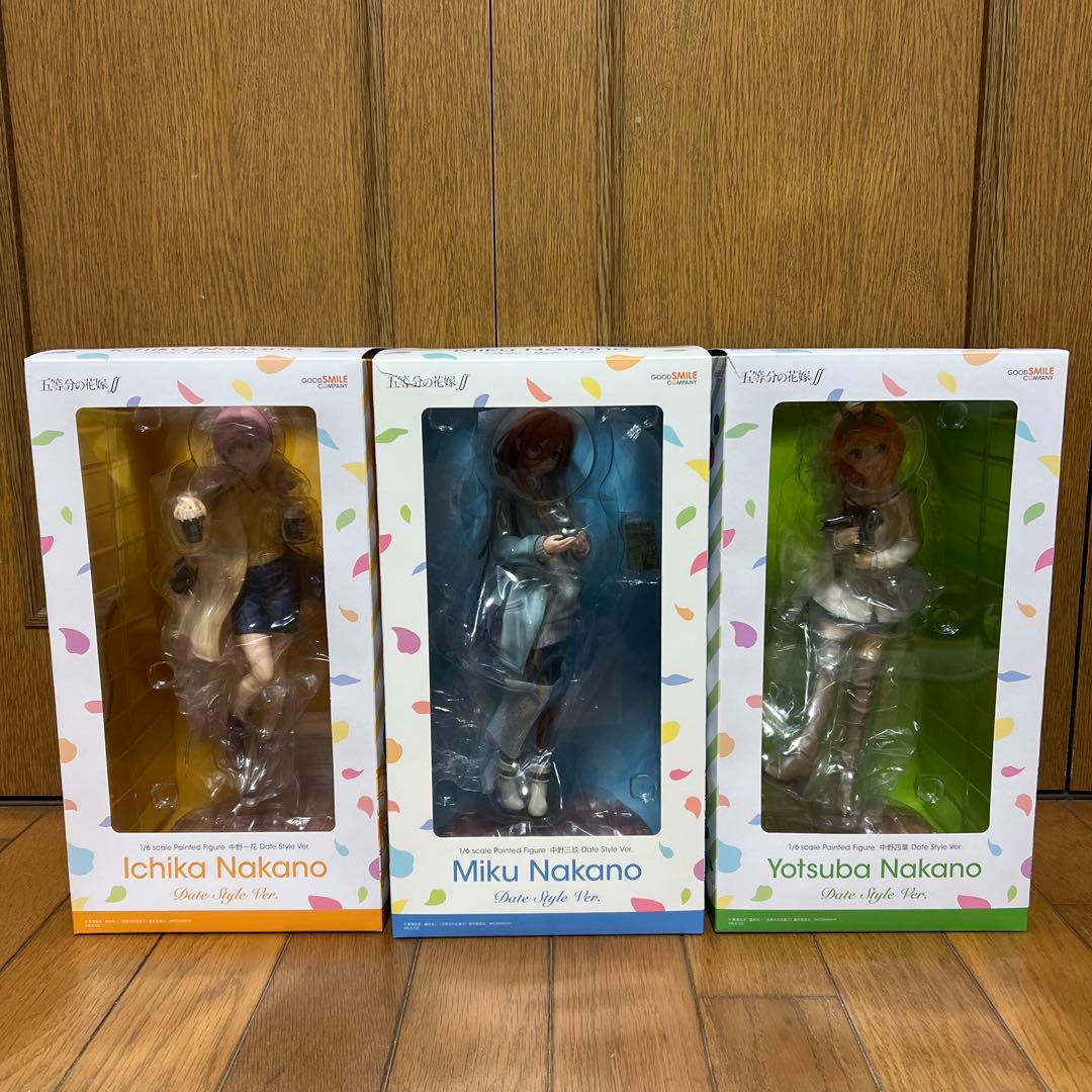 五等分の花嫁　Date Style フィギュア　一花　三玖　四葉