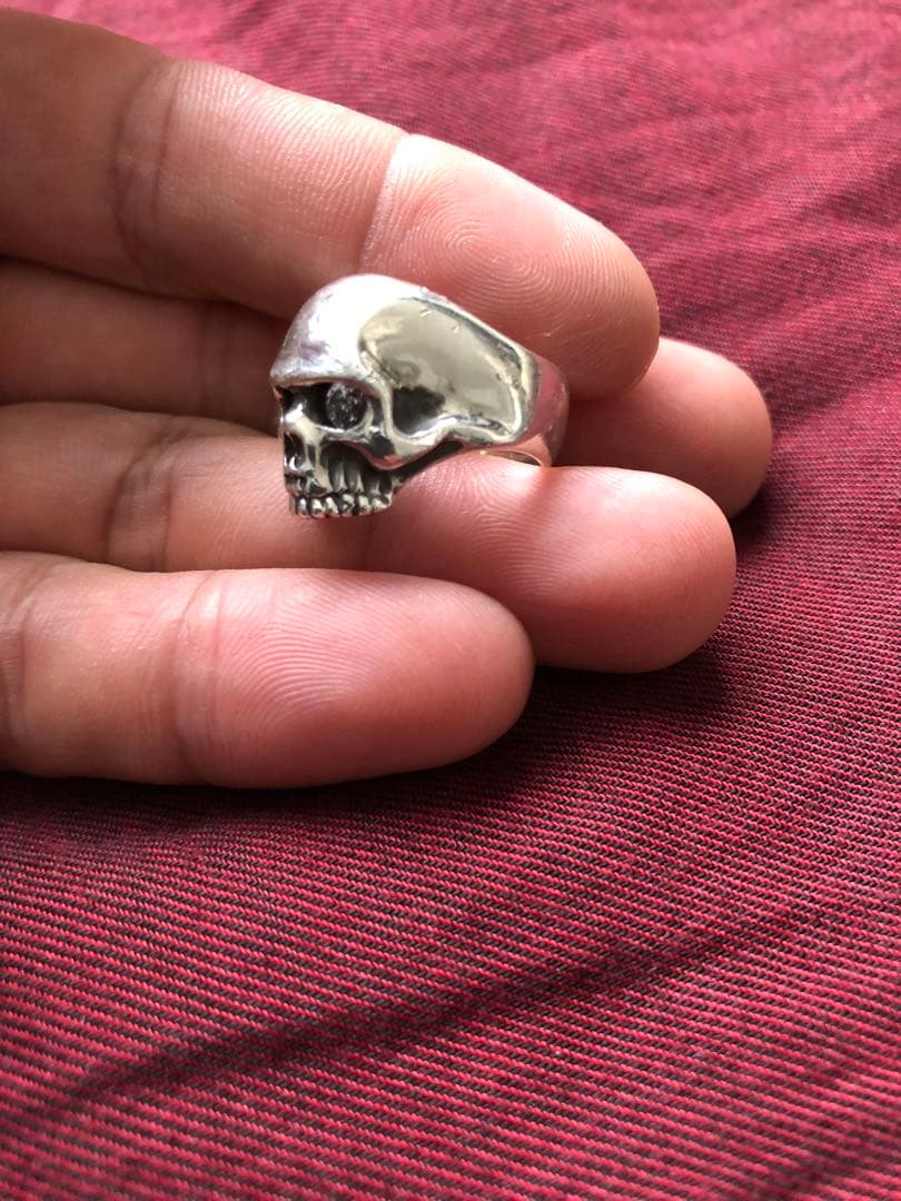 （今日限定価格）アイボリータワー　ミニスカルリング　8号