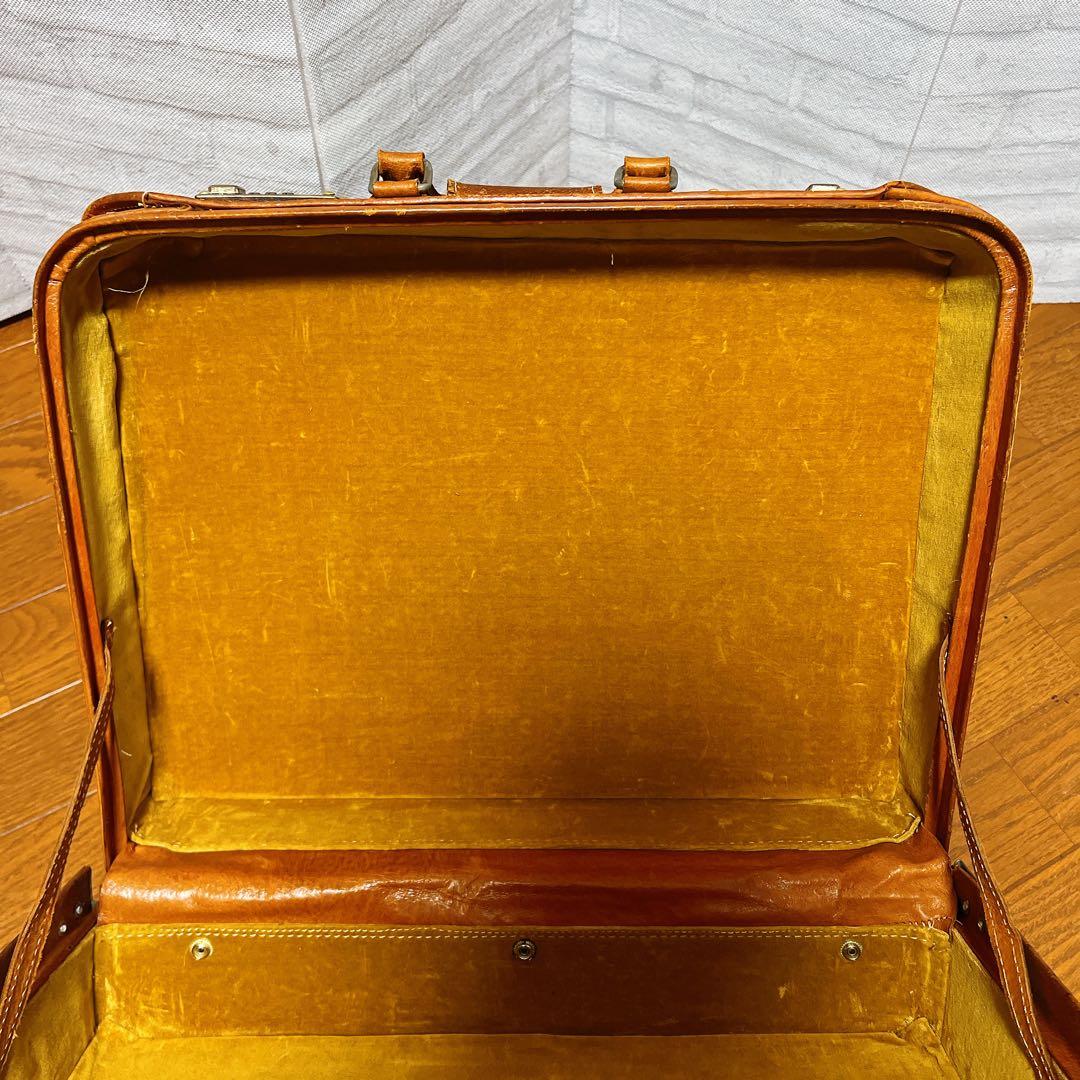 【革製】ヴィンテージ レザートランク 角型ドクターバッグ 大容量 アンティーク