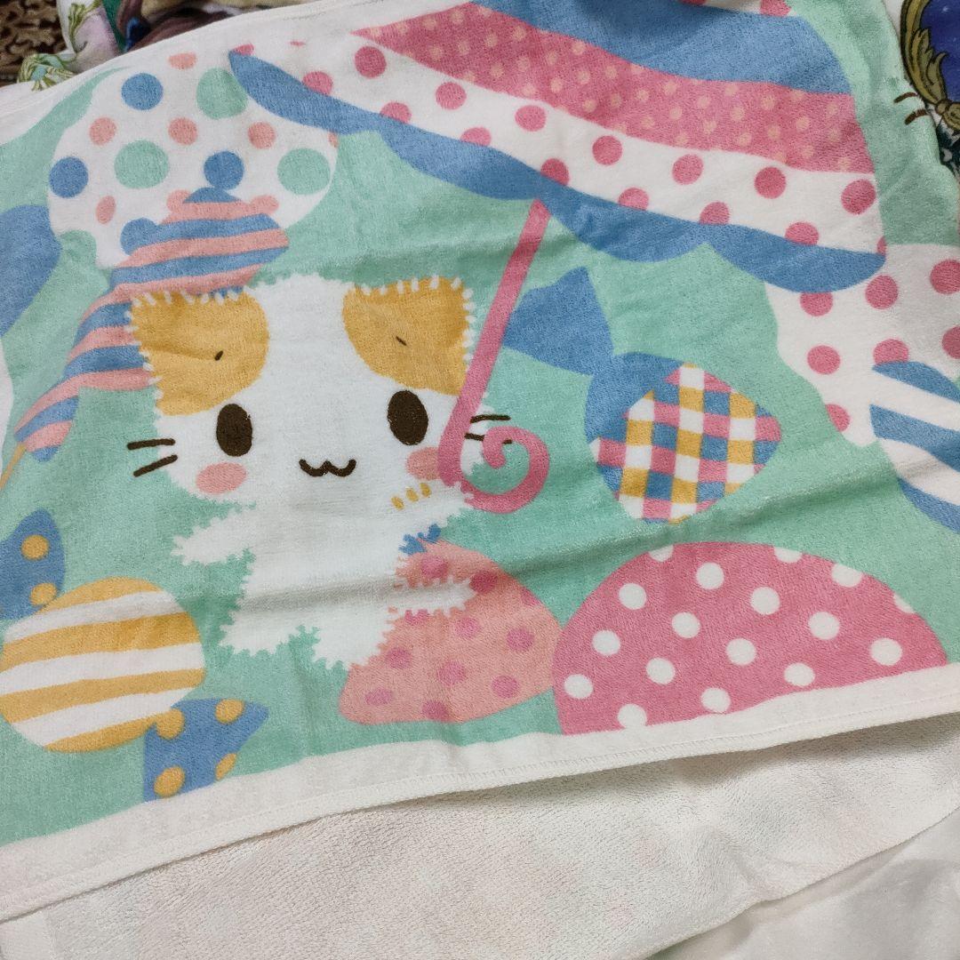 【タイムセール】マシュマロみたいなふわふわにゃんこ　タオル　レア