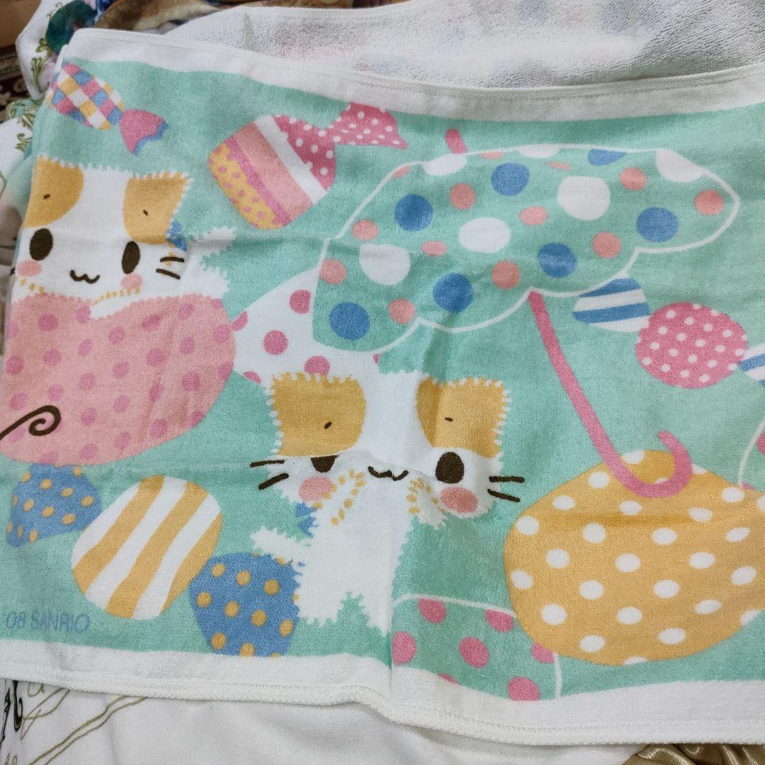 【タイムセール】マシュマロみたいなふわふわにゃんこ　タオル　レア