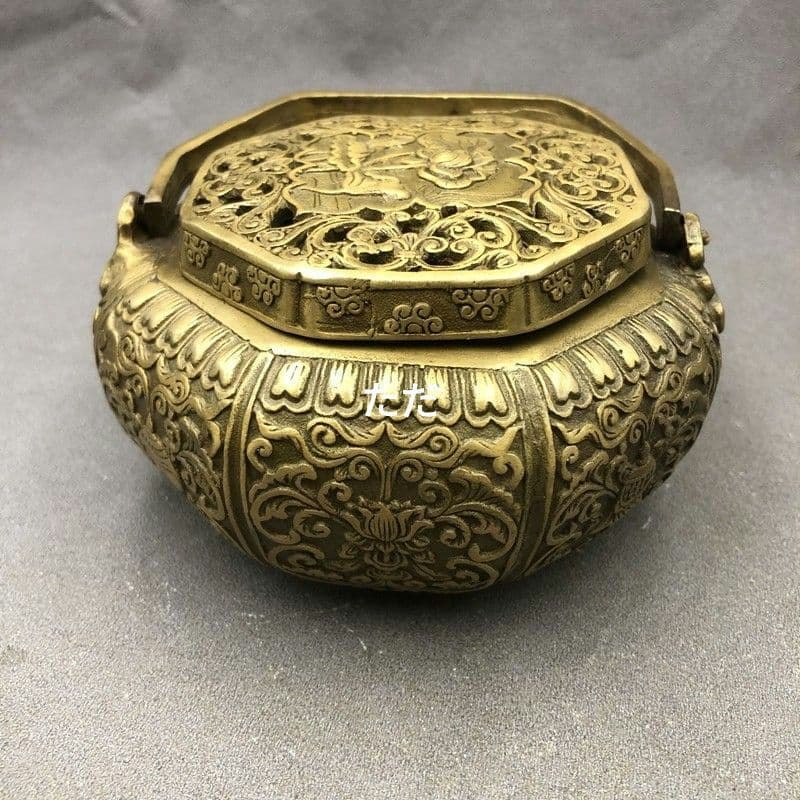銅炉 暖手炉 薫香炉 香道具 装飾品 工芸品 置物
