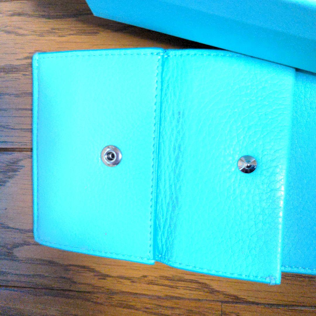 ティファニー　財布　水色　小型