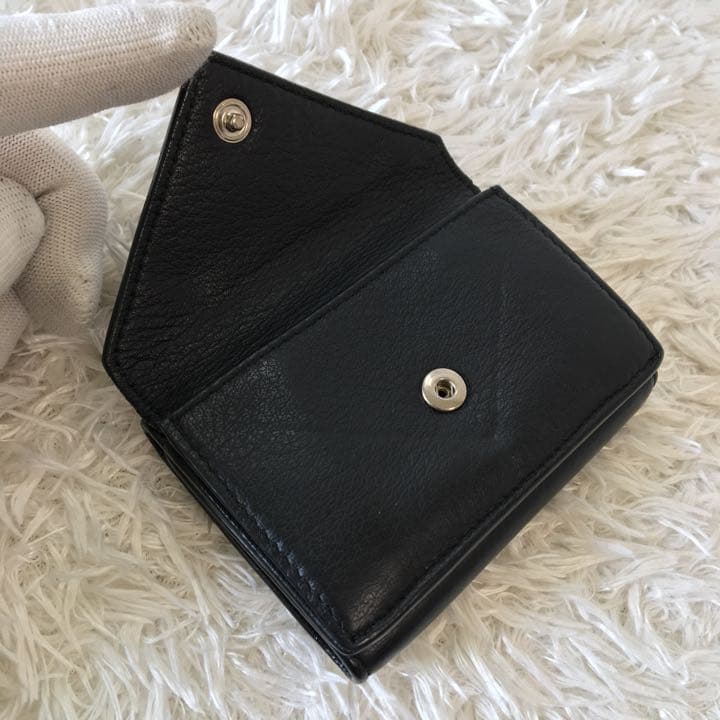 バレンシアガ BALENCIAGA ミニ 財布 ペーパー ブラック レディース