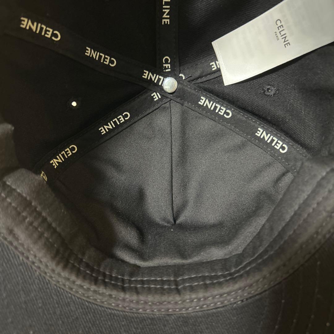 CELINE ロゴキャップ　ブラック