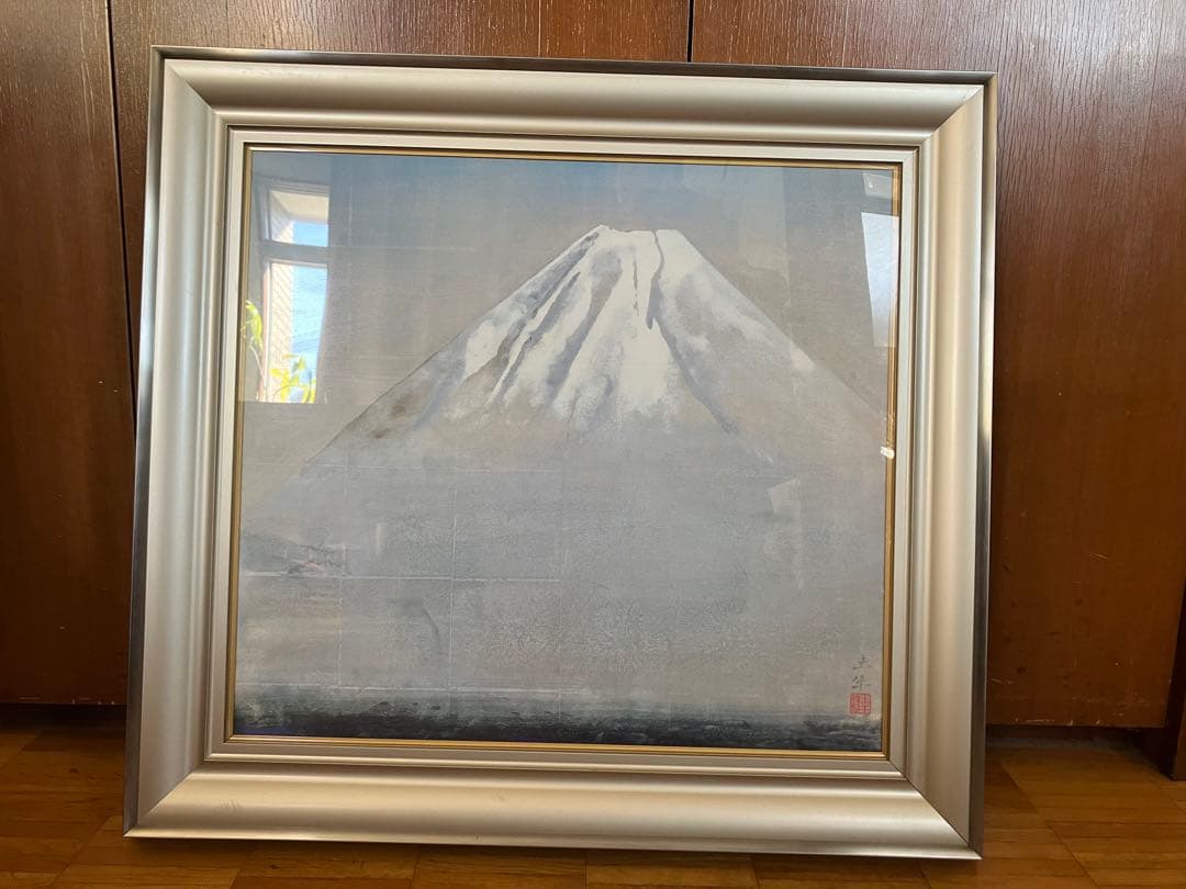 富士山　（複製画）　奥村土牛　精進湖