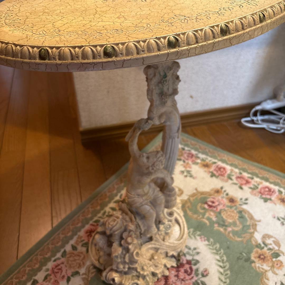 エンジェル❣️アンティーク風 コンソール❣️彫刻付き