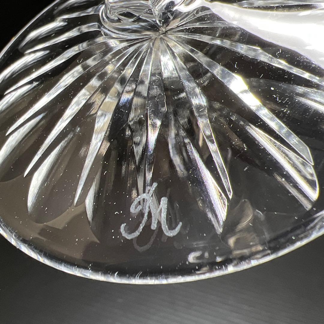 マイセン　クリスタル　シャンパングラス　高さ22.2㎝　東Y7-1128☆1F