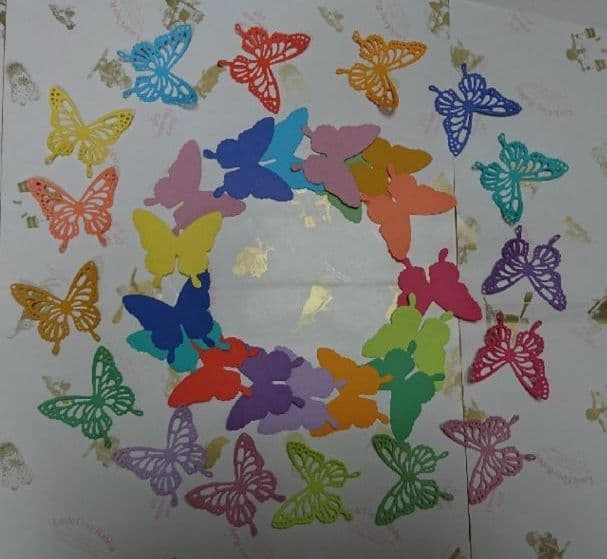 アルバム飾り　クラフトパンチ 蝶々 オーダー　受付中（＾∇＾）