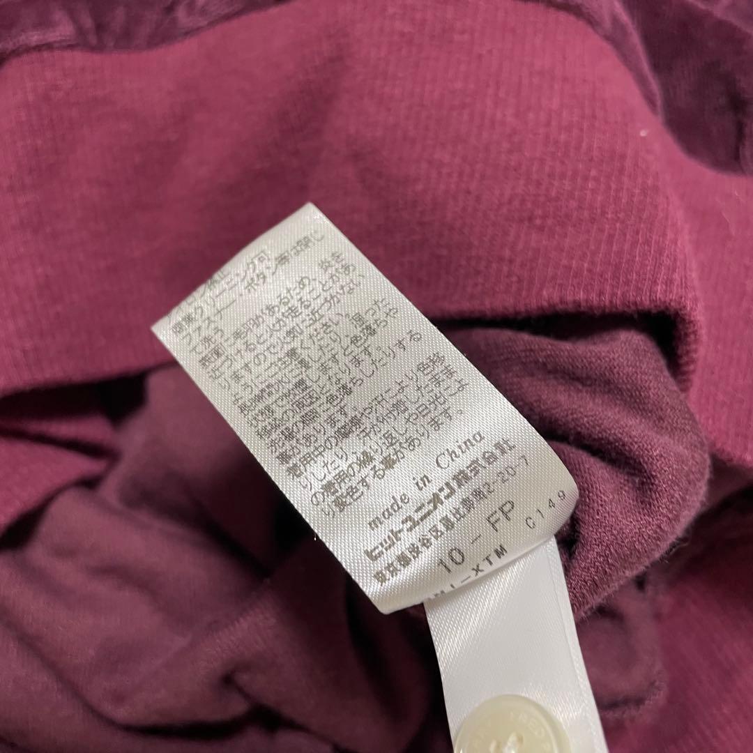 美品　FRED PERRY フレッドペリー　ベロア　ポロシャツ　長袖　刺繍ロゴ