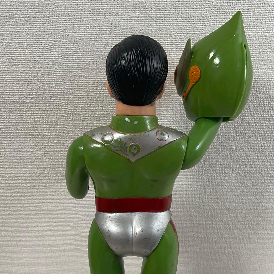 旧バンダイ ソフビ サンダーマスク フィギュア 東洋エージェンシー 面替え