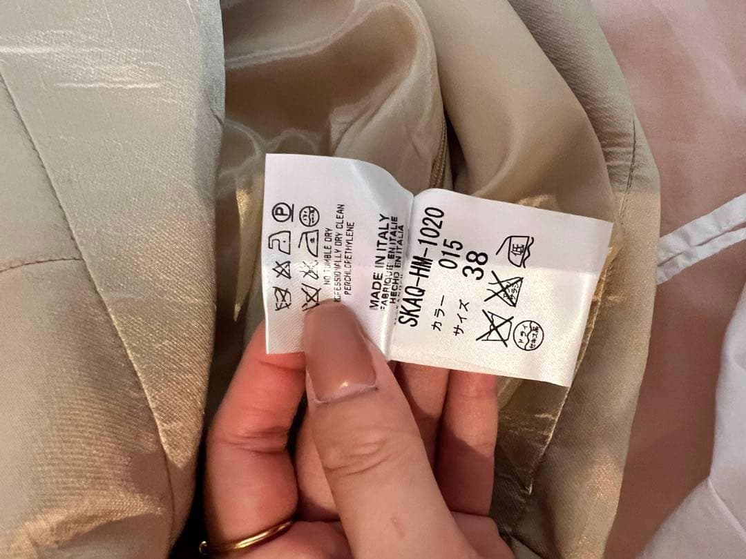 ALEXANDER McQUEEN タイトスカート 38 ベージュ