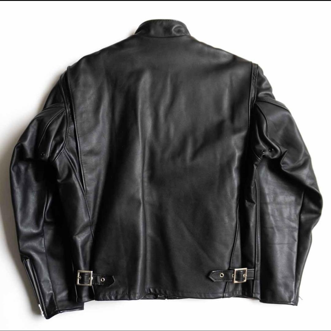 【美品】schott641 シングルライダース　42
