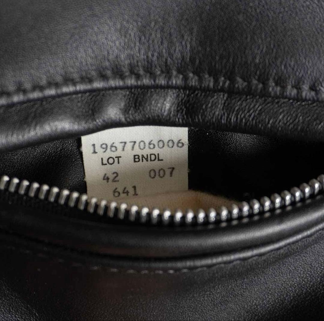 【美品】schott641 シングルライダース　42