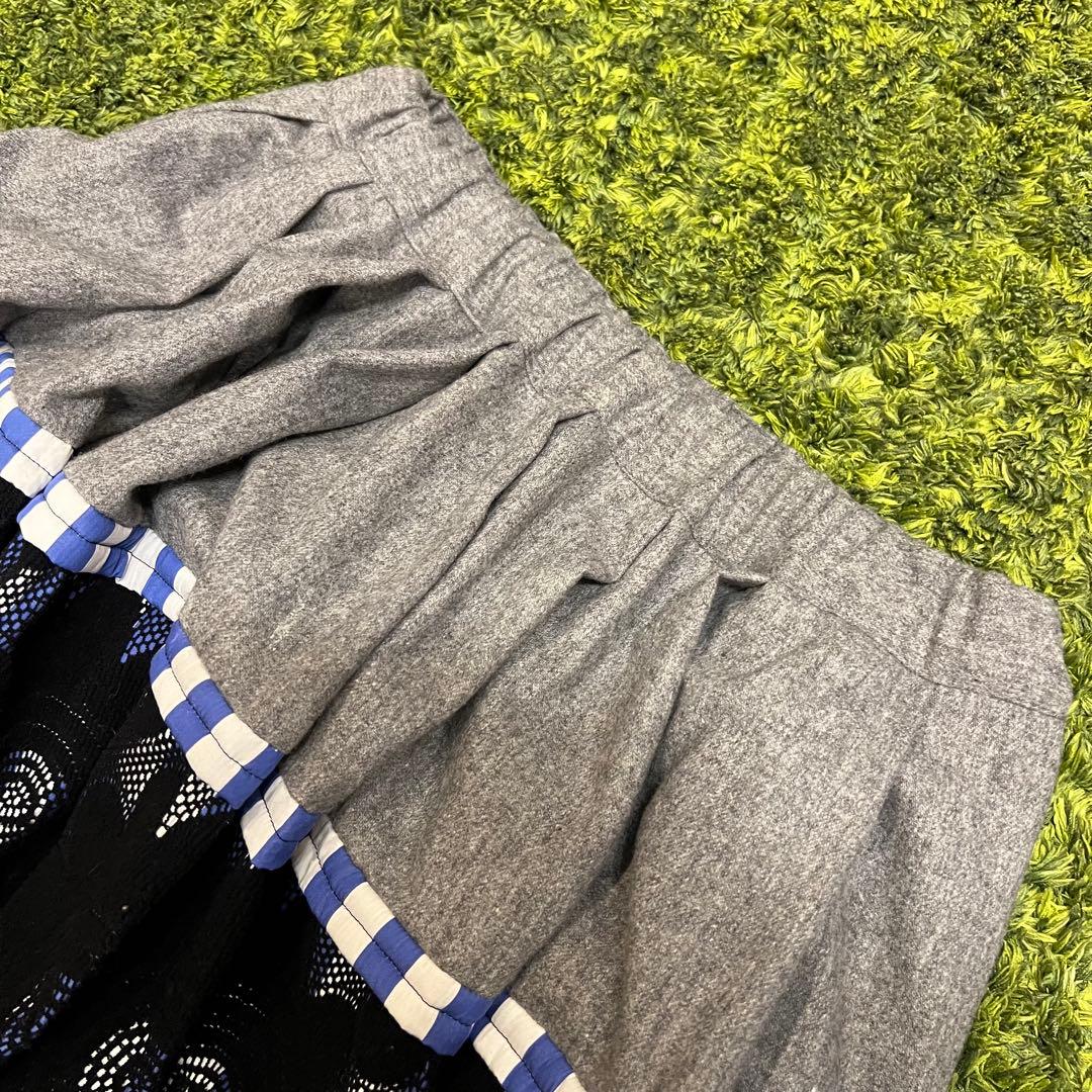 希少 コムデギャルソン コムコム フラワーレース ボンディング切替スカート