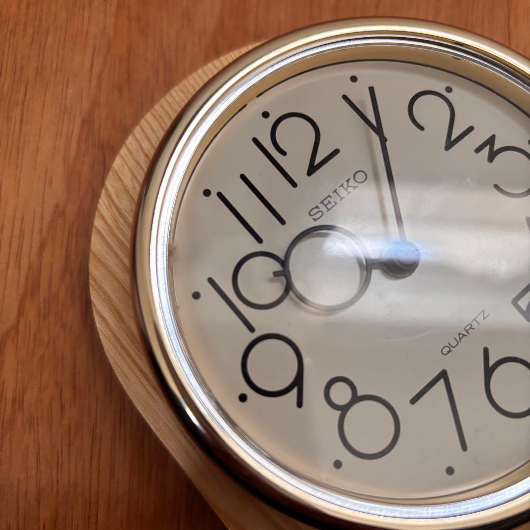 【稀少一点物】服部SEIKO　木製振り子時計　夢飛行　飾り振り子　箱あり品