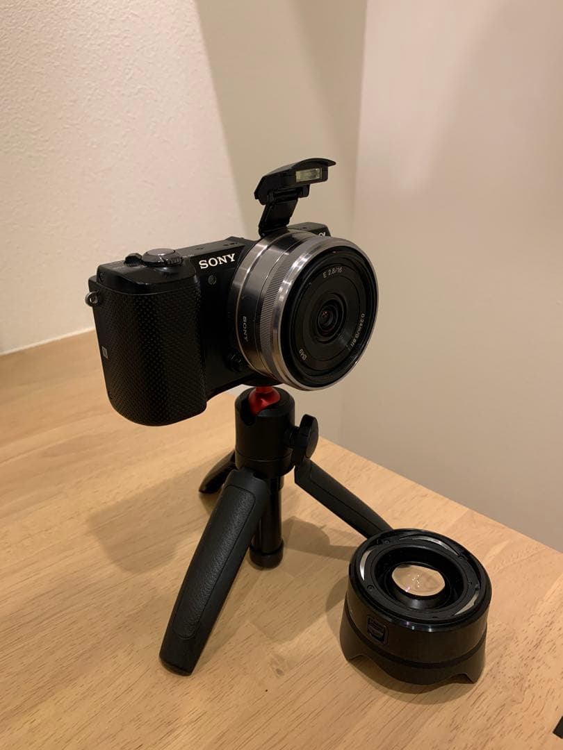 Vlog Camera Sony α5000ミラーレス+レンズ+ 広角レンズ