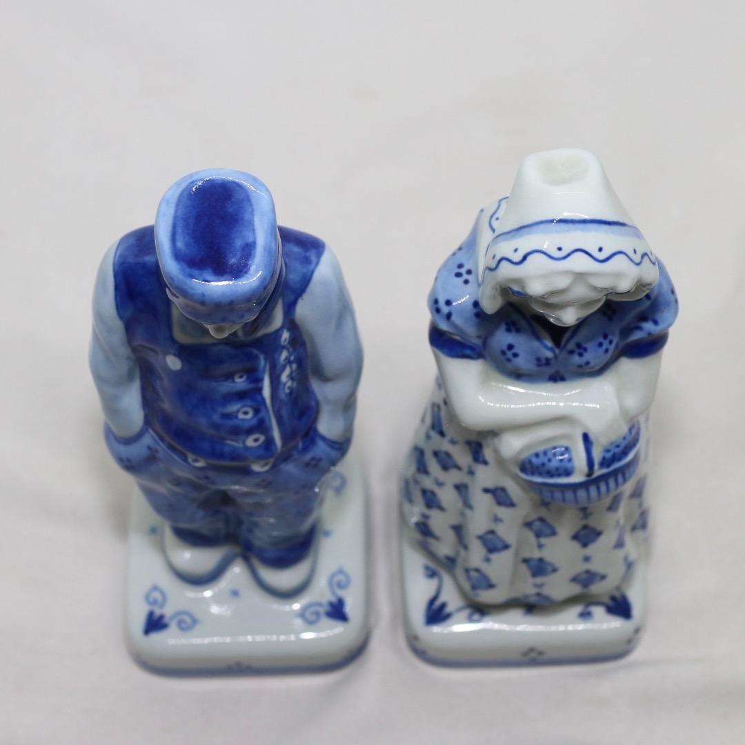  DELFT ロイヤルデルフォト ファーマーと妻 置物 陶器 オランダ