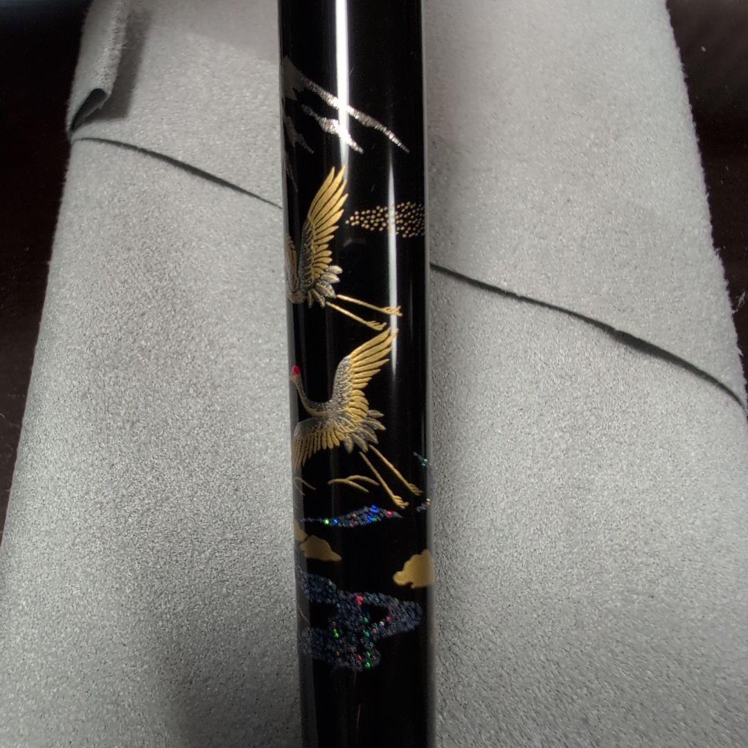 日本製 富士山と鶴の万年筆