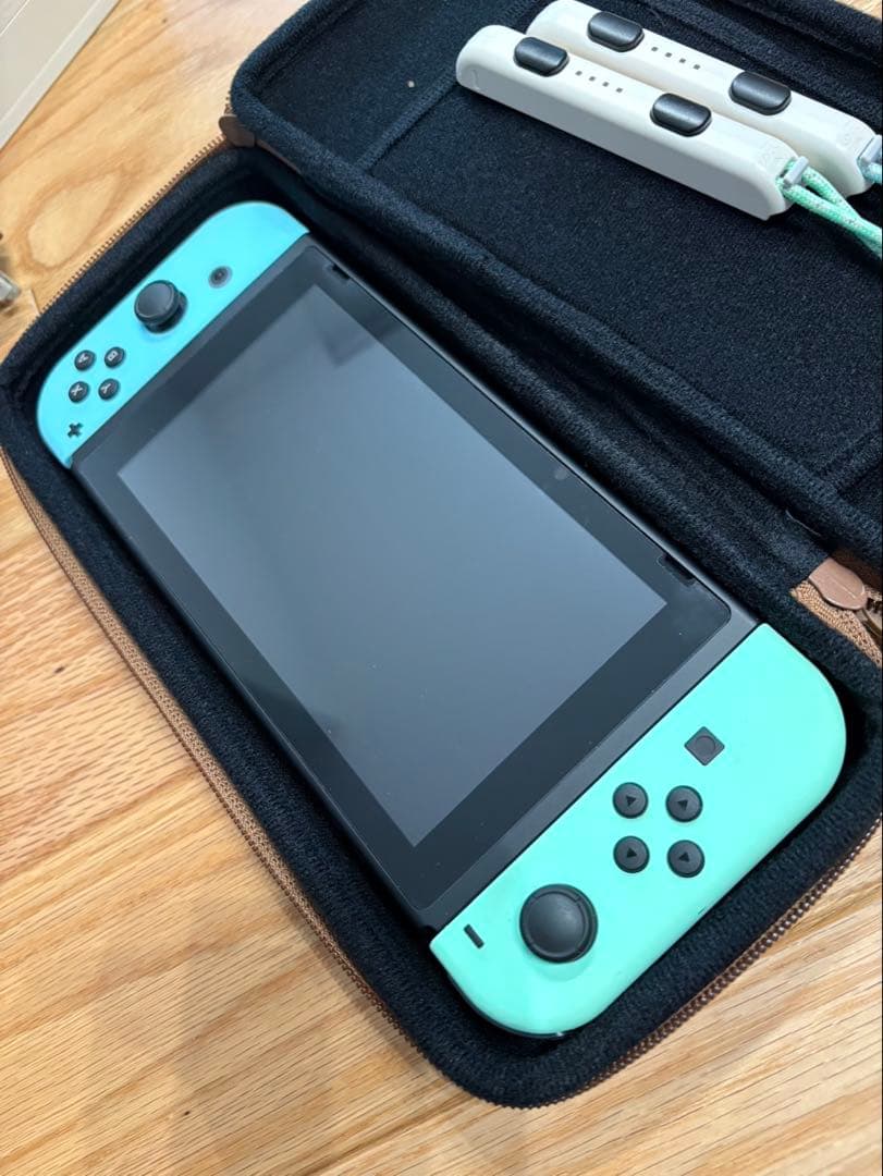 Nintendo Switch 本体 水色 どうぶつの森デザイン