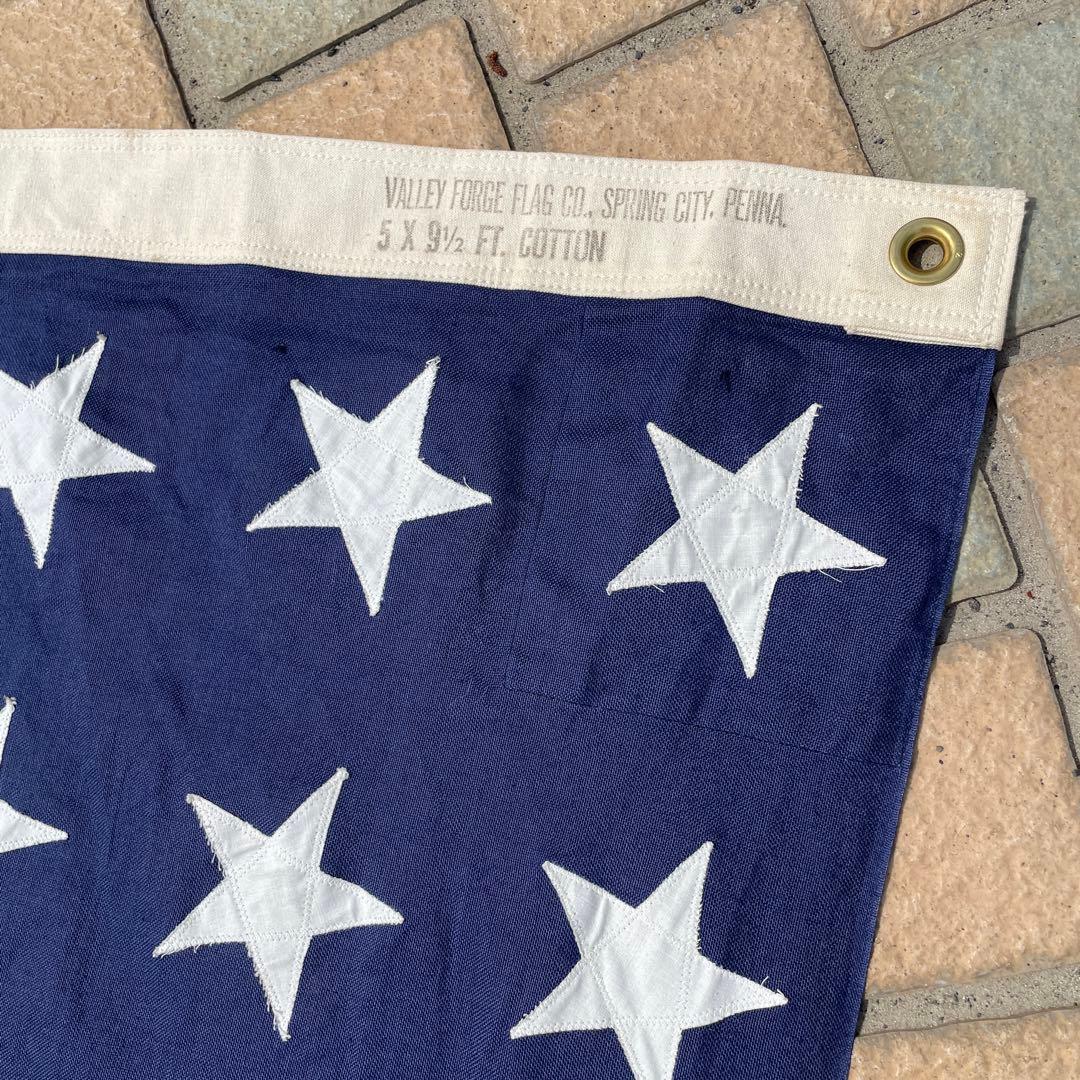 特大BIG！40s〜50s 48星 星条旗アメリカアンティークUSAヴィンテージ