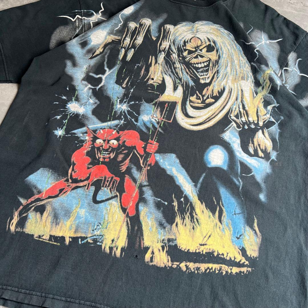 Iron Maiden　アイアンメイデン　魔力の刻印　リキッドブルー製　Tee