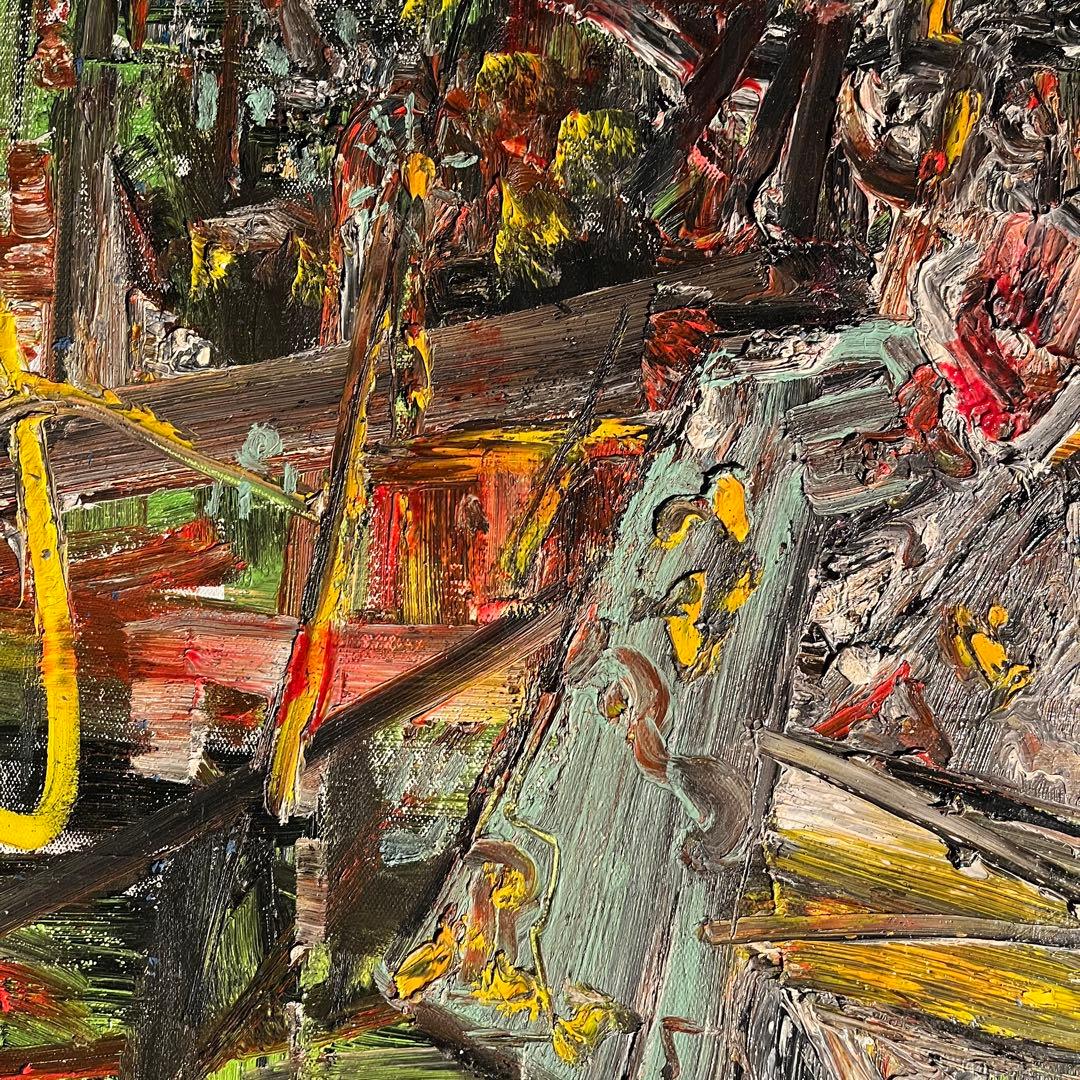 ★真作★ 旭日嘎(シゴラカ) 故郷の人 油絵 貴重作品