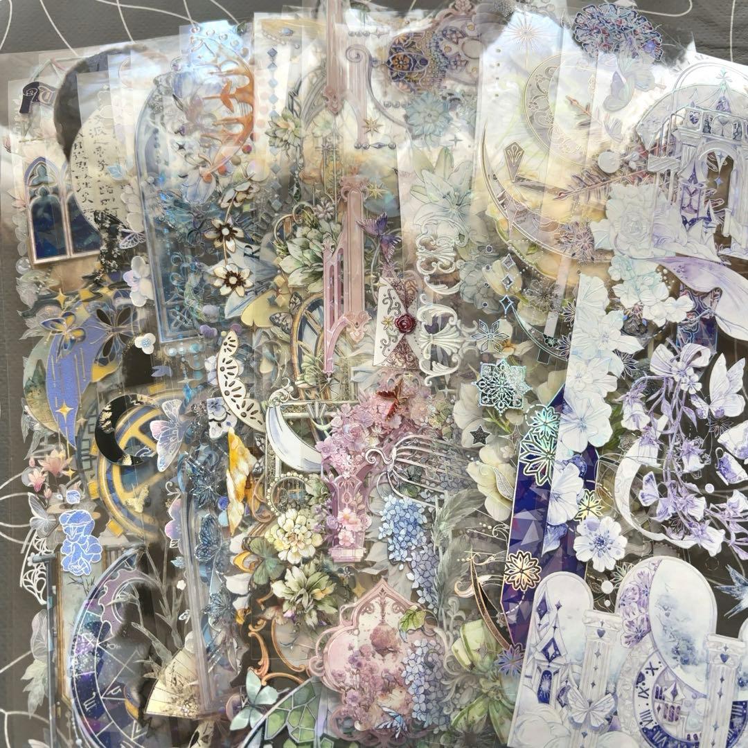 【同梱価格1040円】　コラージュ素材　海外マステ　装飾テープ　50種 PET③