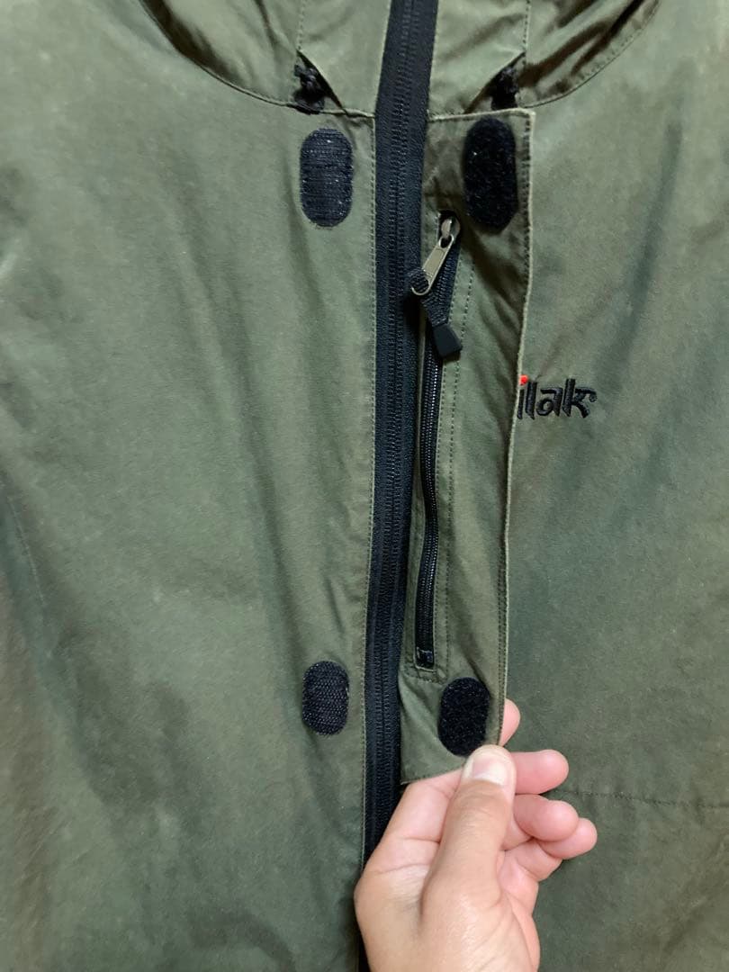 tilak ベンタイル フードベスト オリーブM ティラック ventile