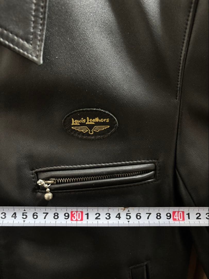 AVIakit ブラックレザー シングルライダース 40