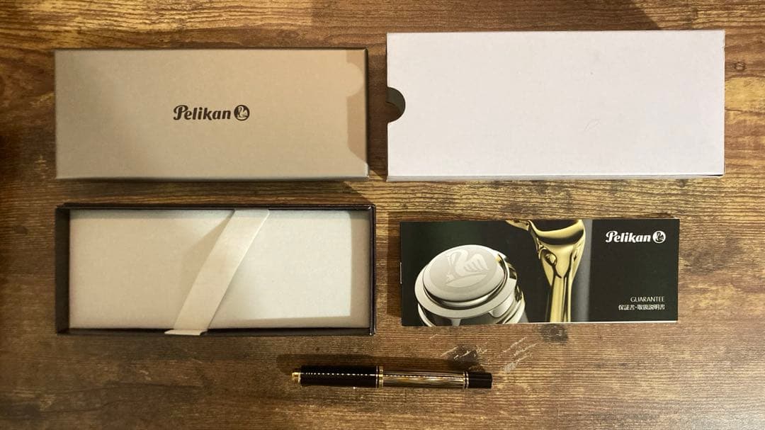 限定品 Pelikan 万年筆 スーベレーン M400 茶縞