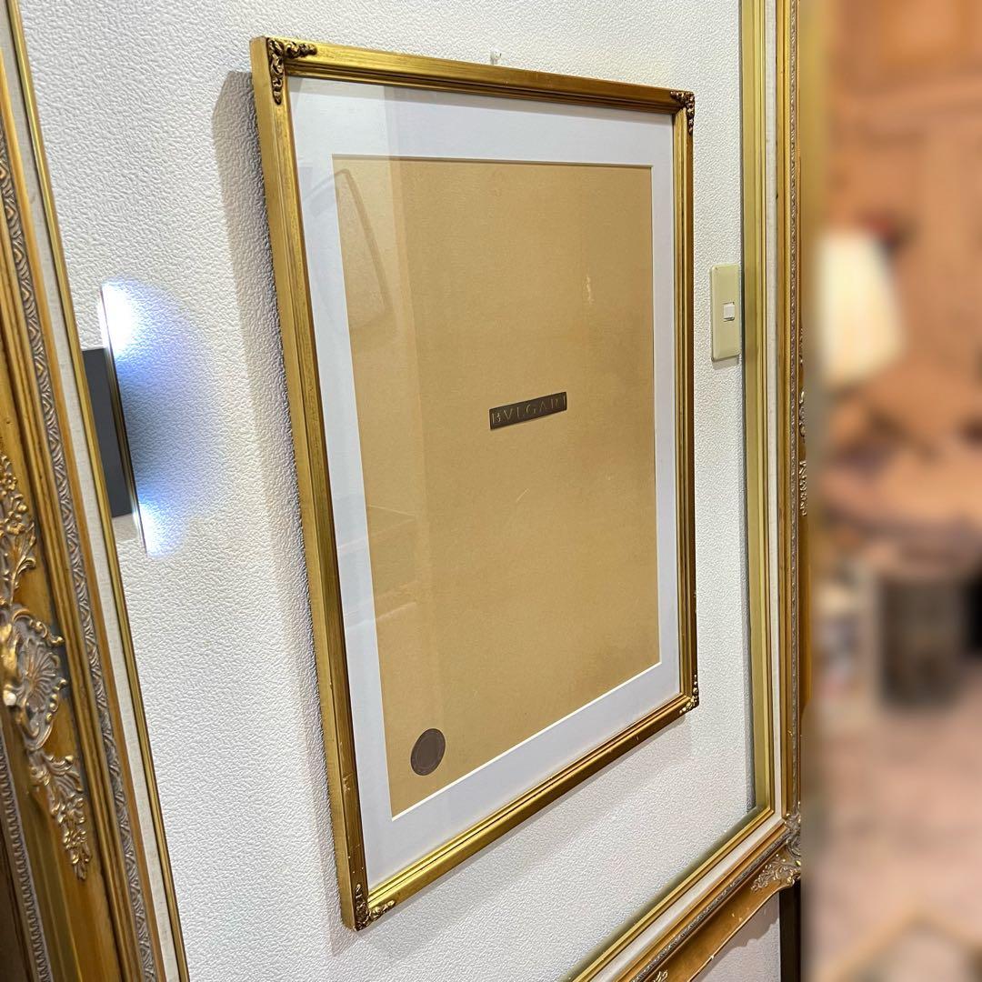 【一点もの！ヴィンテージ】ゴールドの大きなフレーム（額縁）アンティーク