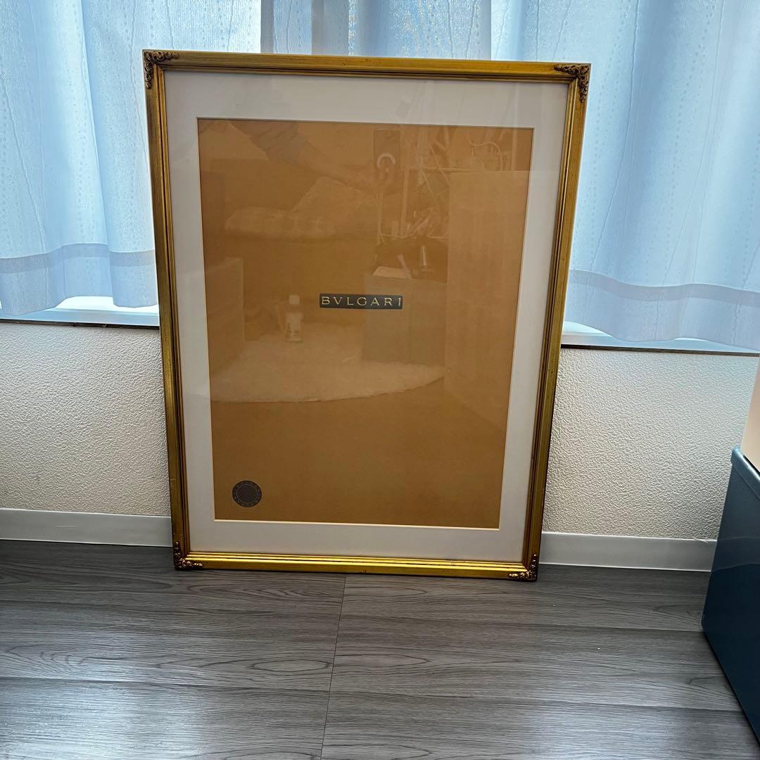 【一点もの！ヴィンテージ】ゴールドの大きなフレーム（額縁）アンティーク