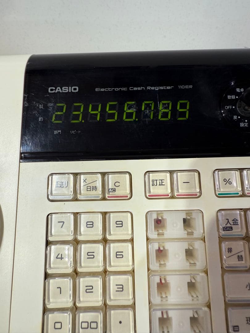 CASIOレジスター　110ER 動作確認済み