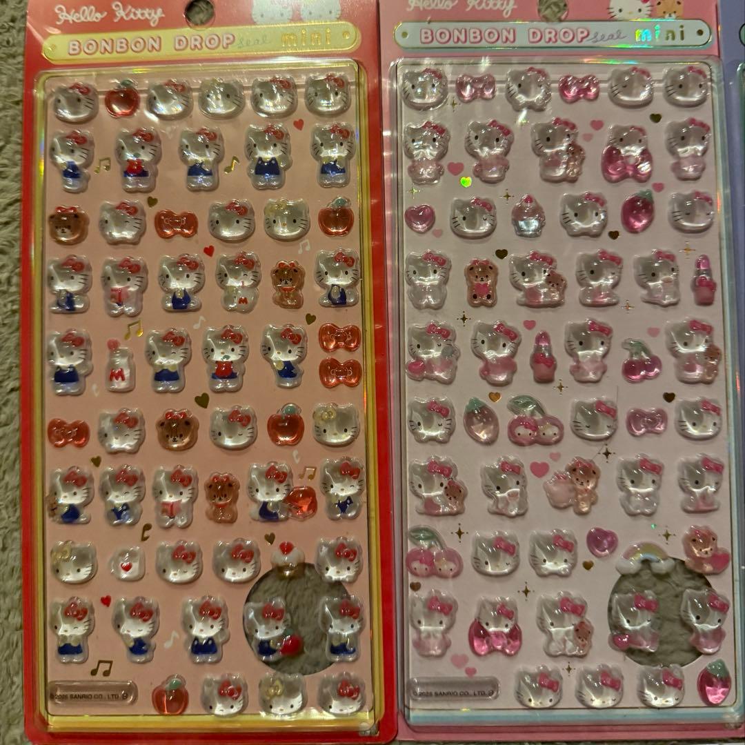 【正規品 新品】サンリオ ボンボンドロップシールミニ 7種