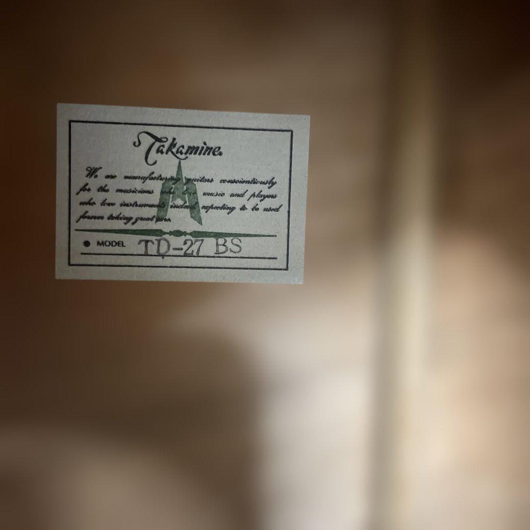 takamine アコースティックギター　TD-27 BS ハードケース付き