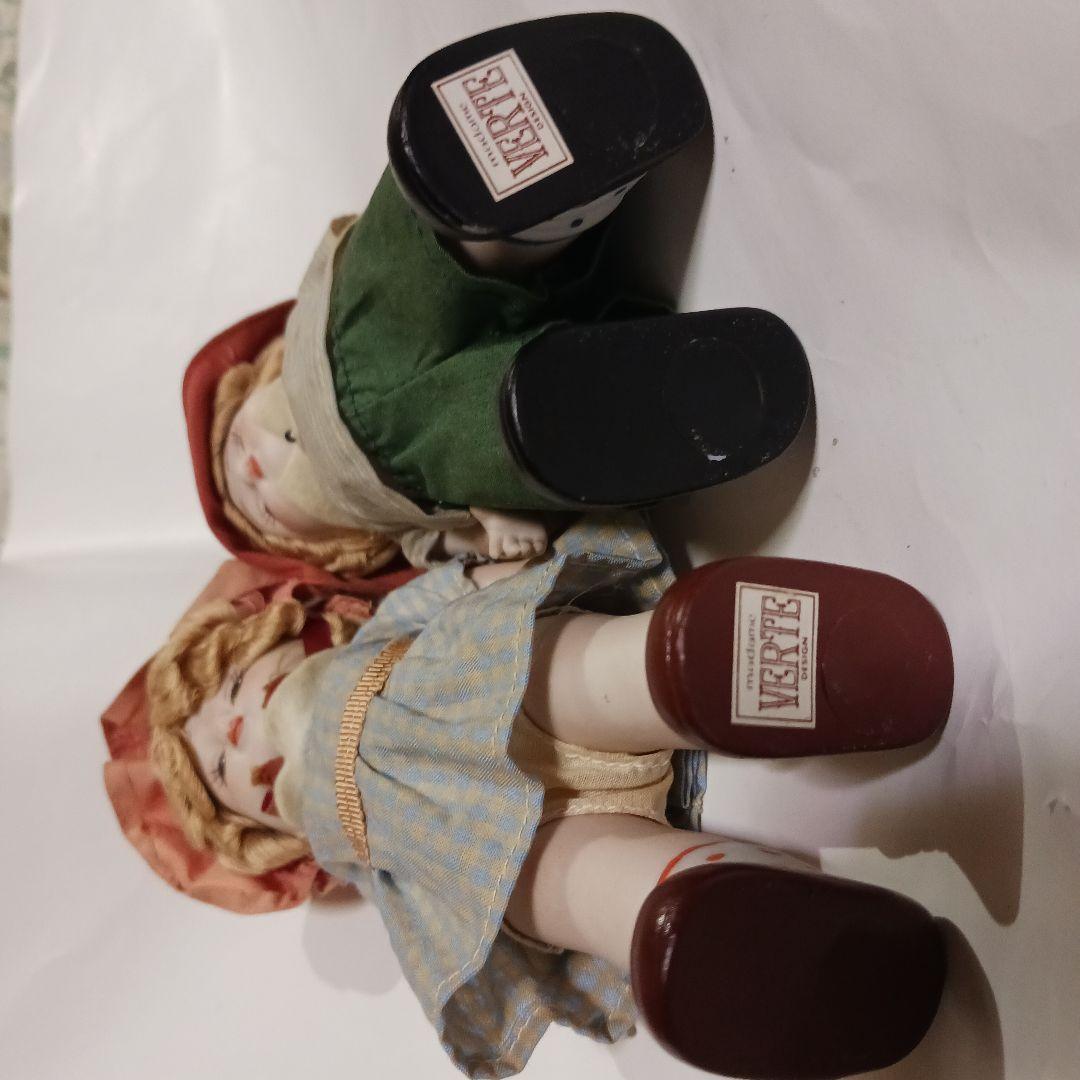 VERTE　ビスクドール ヴィンテージ　陶器製人形 2体セット