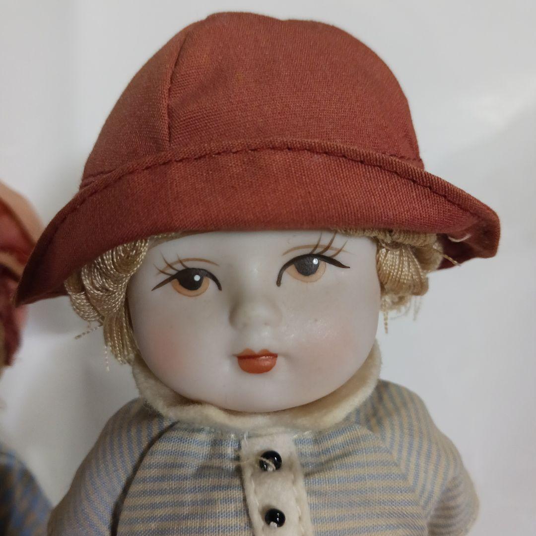 VERTE　ビスクドール ヴィンテージ　陶器製人形 2体セット