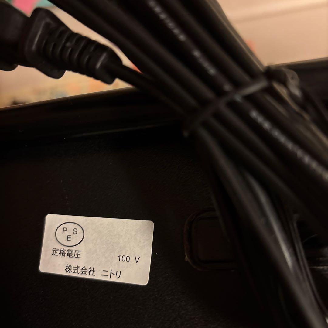 ニトリ パイプベッド シングル　バジーナC2 2口コンセント付　取扱説明書あり