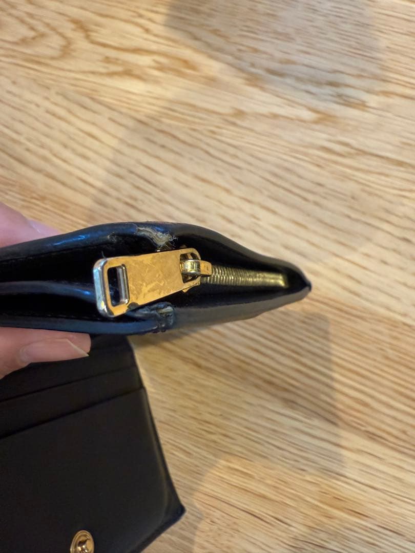中古　CELINE ブラック 二つ折り財布