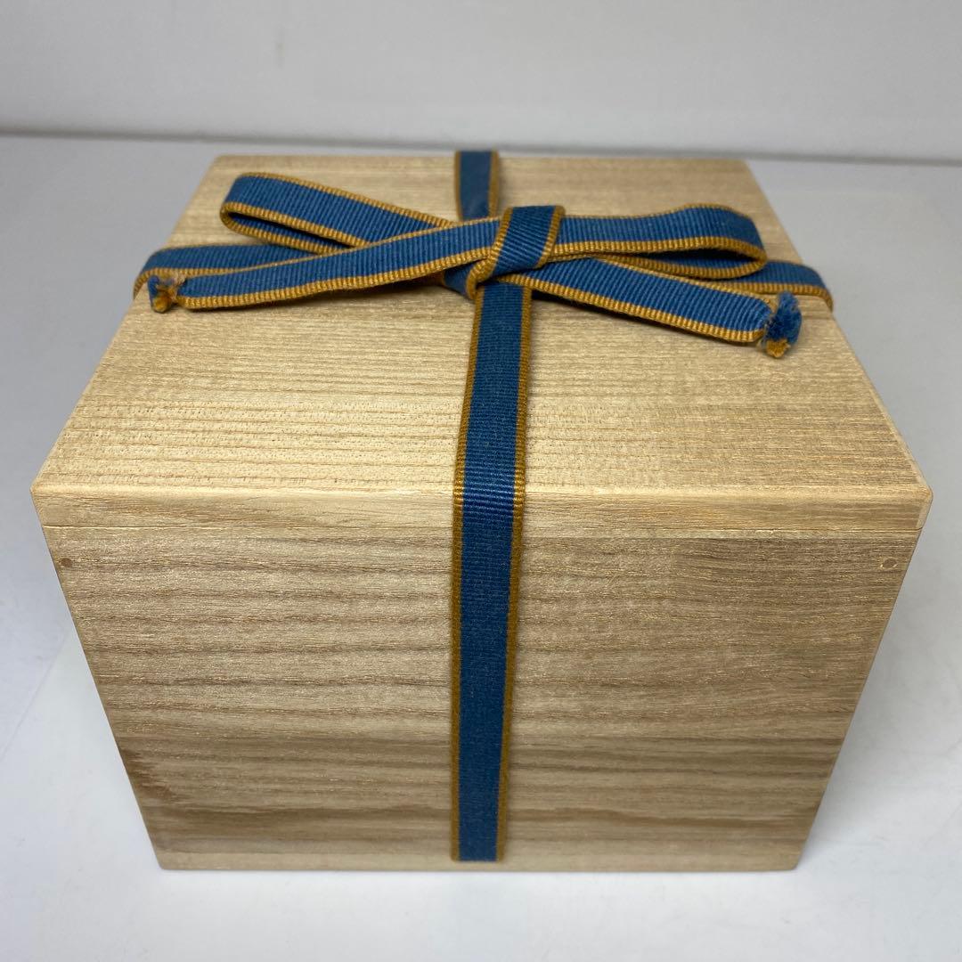 ☆茶3茜窯　千澄子画　秋草　茶碗　箱付　直径13cm 東N7-1026③