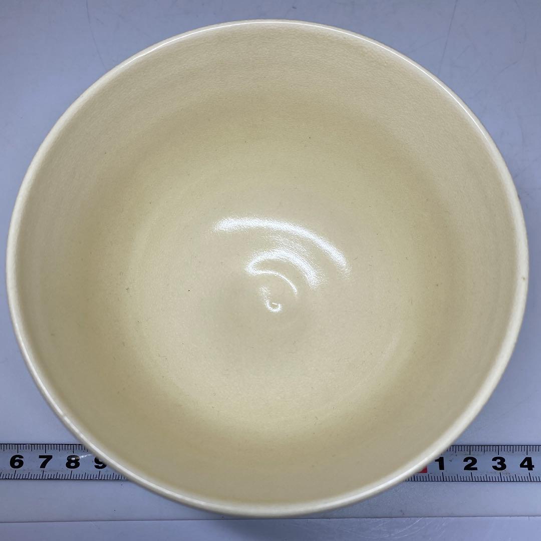 ☆茶3茜窯　千澄子画　秋草　茶碗　箱付　直径13cm 東N7-1026③