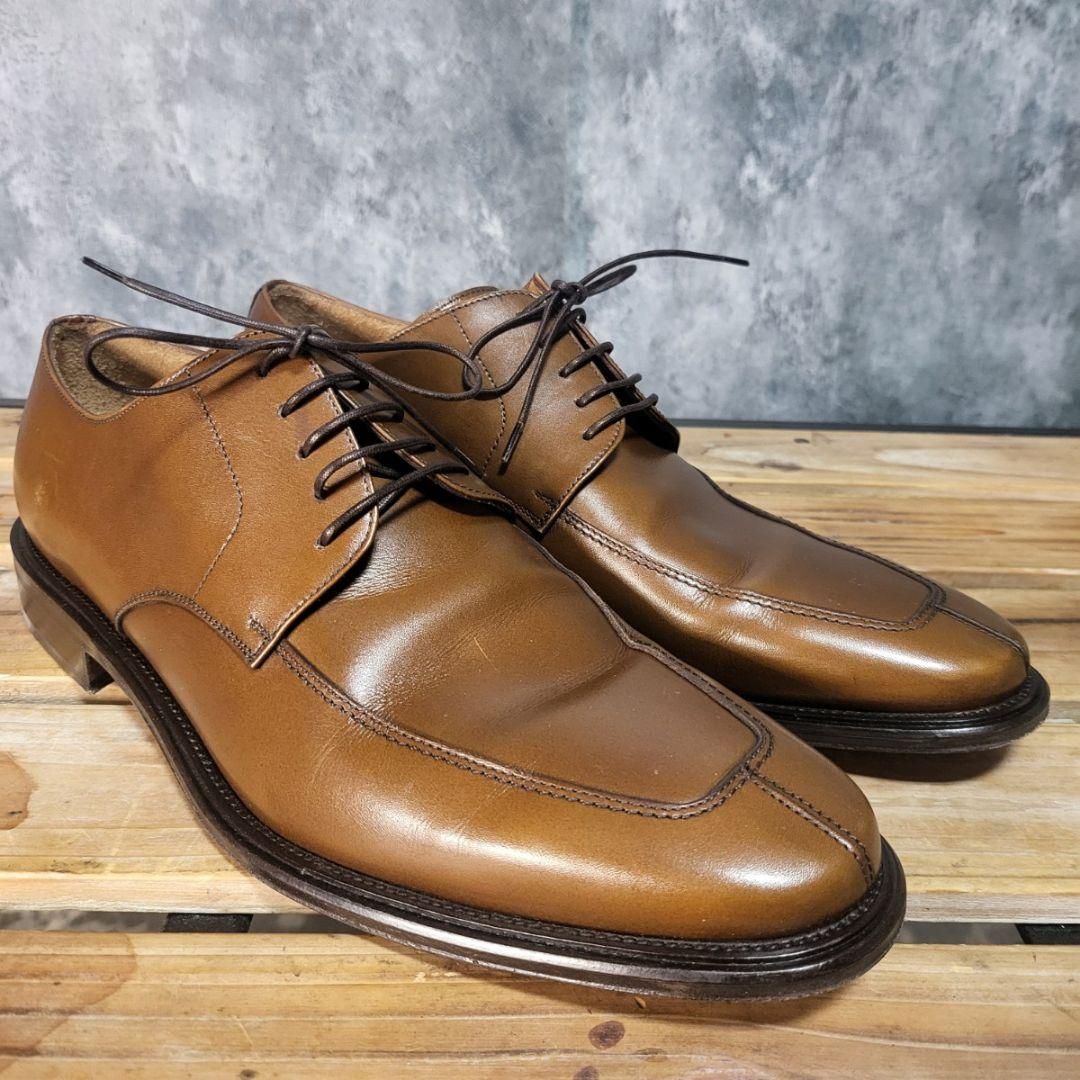 フェラガモ レザー ドレスシューズ 茶 7 2E 本革